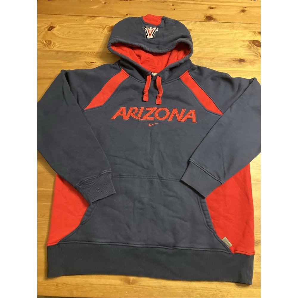 Nike Team University of Arizona Hoodie Size Large Blue